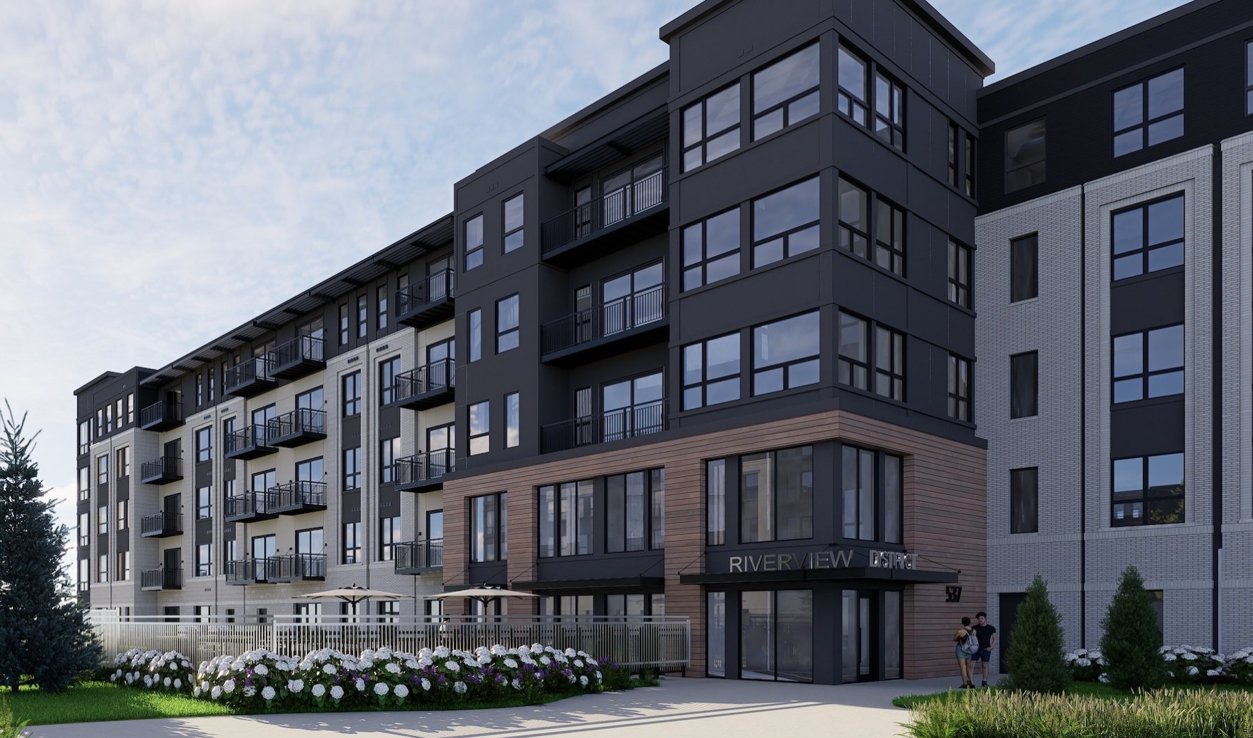 an apartment building